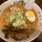 銀座にある元楽で環七土佐っ子背脂チャッチャ系ラーメン!