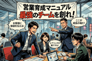 【営業育成】セールスマニュアルの作り方｜新人営業を即戦力にする！