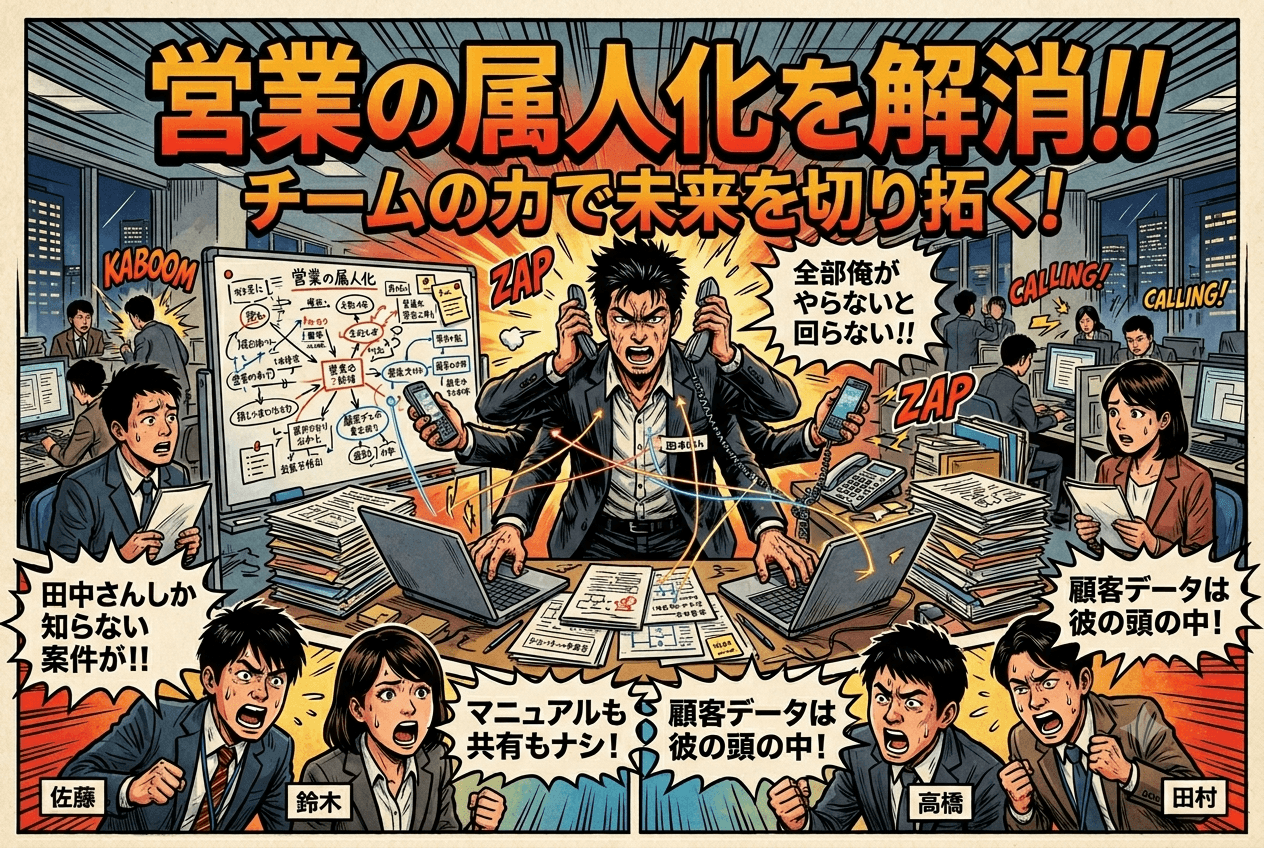 営業の属人化を解消する7つの方法とは？原因＆成功のポイントを解説