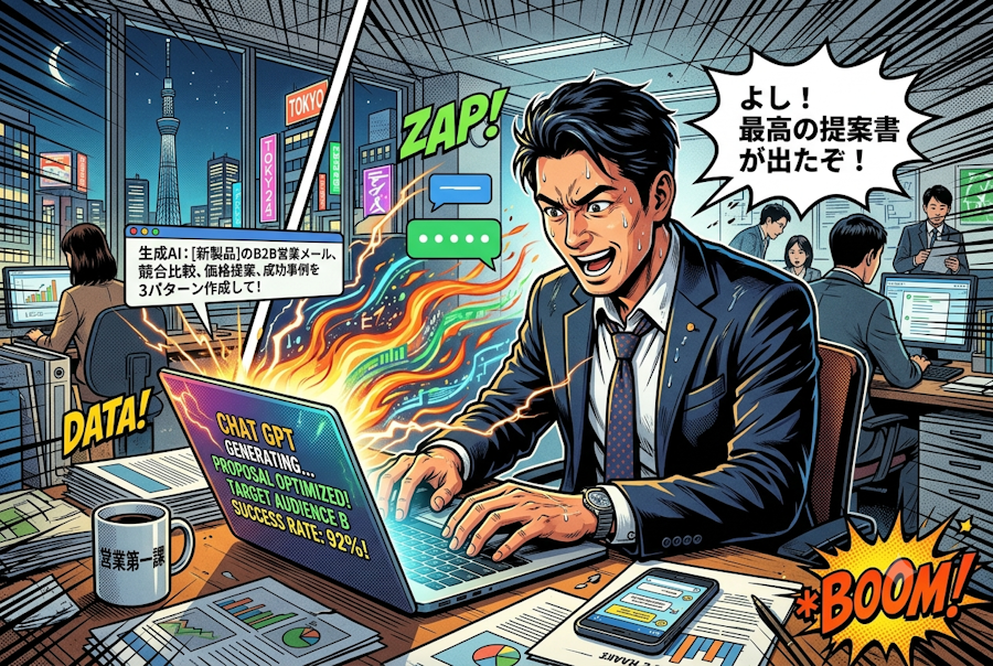 チャットGPTの営業活用事例10選!営業成果を爆増させるAI活用術