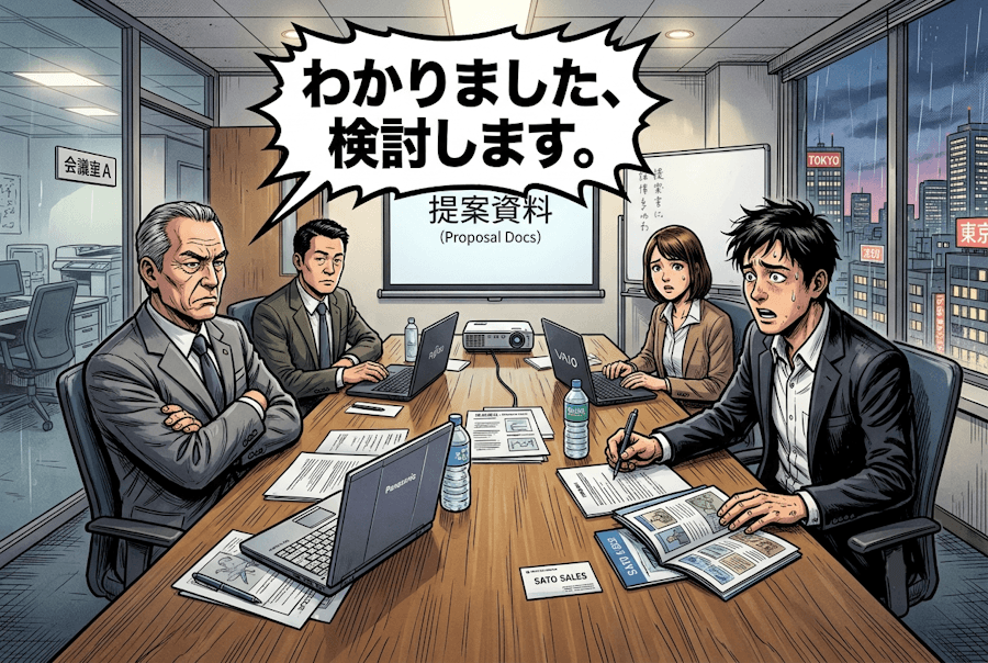 営業の「検討します」を突破する切り返しトークと質問話法