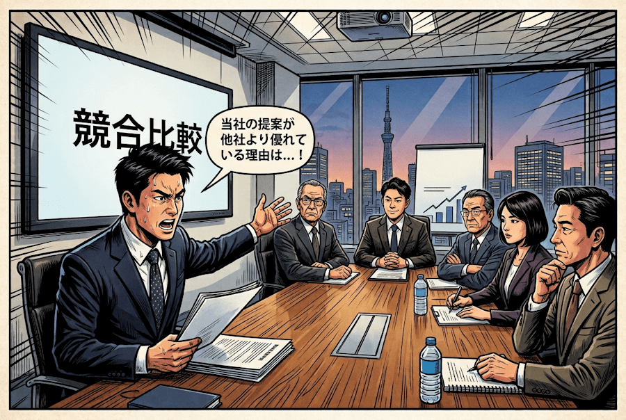 営業で競合と比較された時の切り返し方｜スマートな例文7選