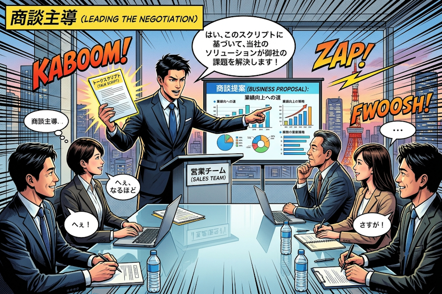 営業トークスクリプトの構成術|売れる型とFAQ活用法を解説