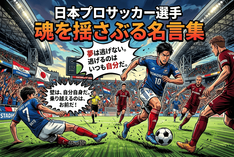 プロサッカー選手の名言集|仕事のモチベーションが上がる言葉