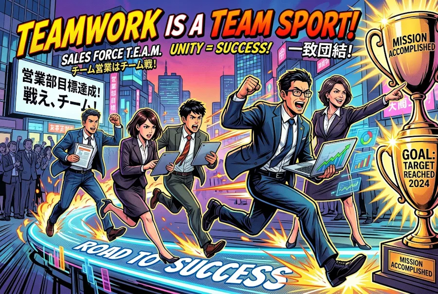 営業はチーム戦!新人営業マンに伝えたい、社内の協力を引き出す巻き込み術