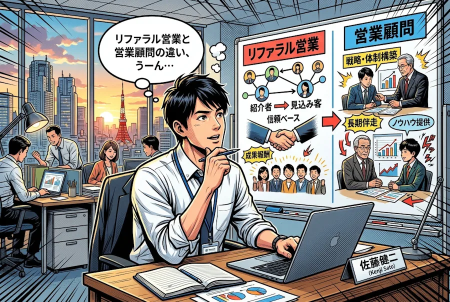 リファラル営業と営業顧問の違いとは？自社に合うセールス戦略を解説