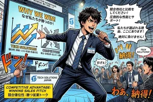 競合比較で勝つ営業トーク！「他社との違いは？」の完全回答を解説