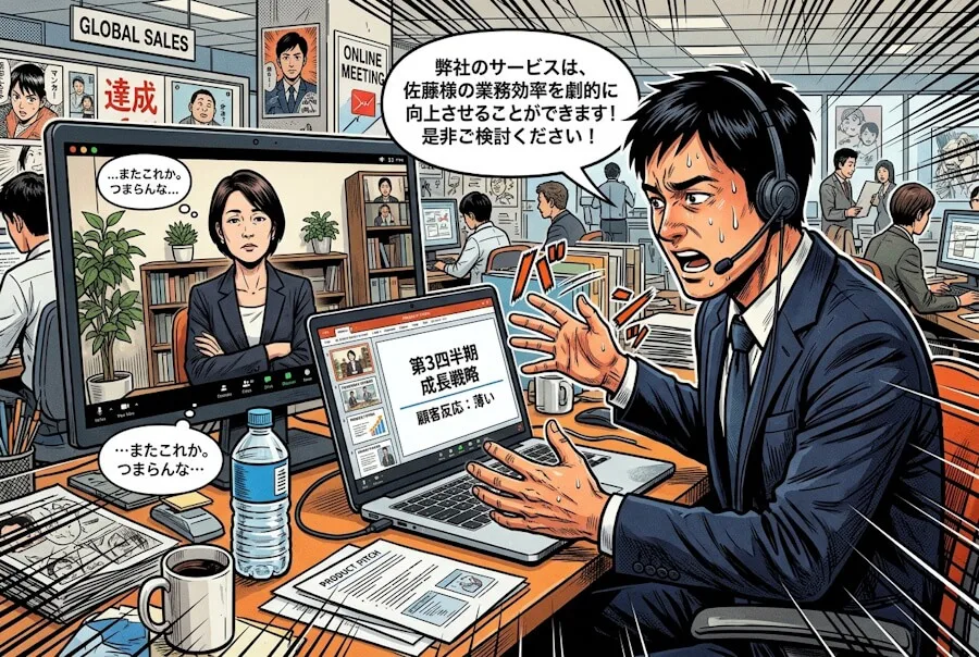 オンライン営業で反応が薄い…を解決!顧客を巻き込むセールステクニック
