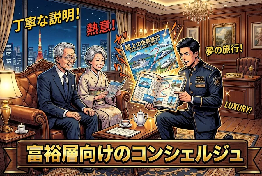 富裕層コンシェルジュの接客マナー｜相手を感動させる先回り営業術